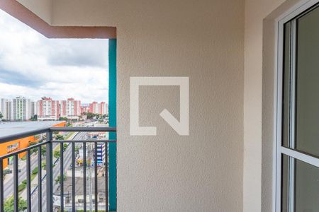 Varanda da sala  de apartamento à venda com 2 quartos, 53m² em Centro, Diadema