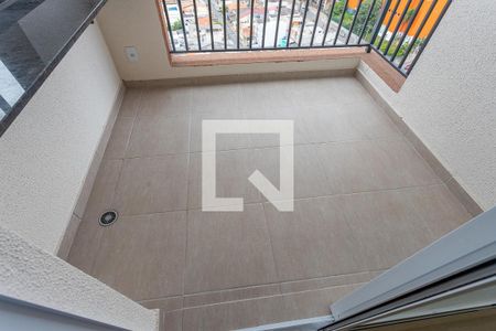 Varanda da sala  de apartamento à venda com 2 quartos, 53m² em Centro, Diadema