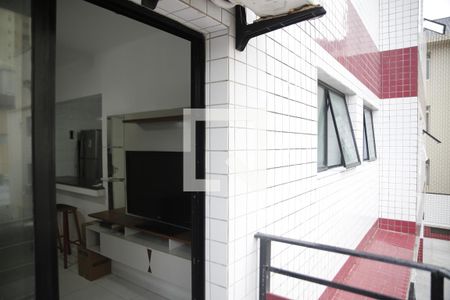 Sacada/sala de apartamento para alugar com 1 quarto, 61m² em Canto do Forte, Praia Grande
