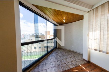 Varanda integrada de apartamento à venda com 3 quartos, 140m² em Estoril, Belo Horizonte