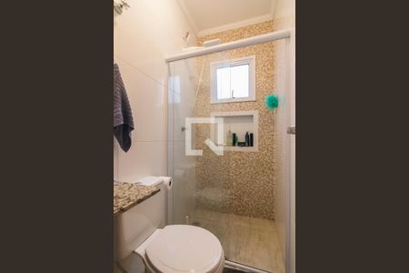 Banheiro da Suite de apartamento à venda com 2 quartos, 104m² em Vila Helena, Santo André