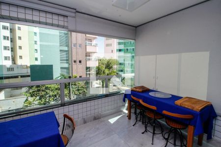 Varanda Goumert de apartamento à venda com 4 quartos, 145m² em União, Belo Horizonte