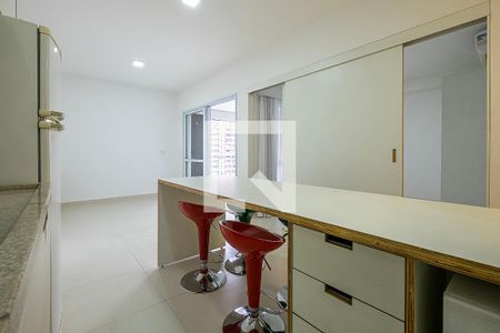 Sala/Cozinha de apartamento para alugar com 1 quarto, 56m² em Paraíso, São Paulo