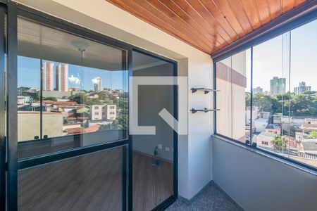 Varanda da Sala de apartamento para alugar com 3 quartos, 130m² em Vila Valparaíso, Santo André