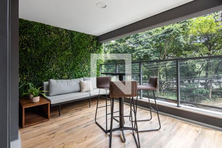 Área comum de kitnet/studio à venda com 1 quarto, 27m² em Pinheiros, São Paulo