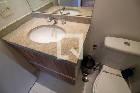 Banheiro da Suíte de apartamento para alugar com 1 quarto, 50m² em Vila Cordeiro, São Paulo
