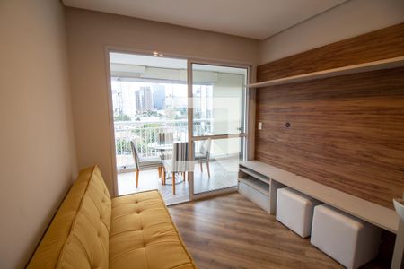 Sala de apartamento para alugar com 1 quarto, 50m² em Vila Cordeiro, São Paulo