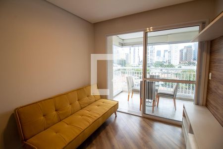Sala de apartamento para alugar com 1 quarto, 50m² em Vila Cordeiro, São Paulo