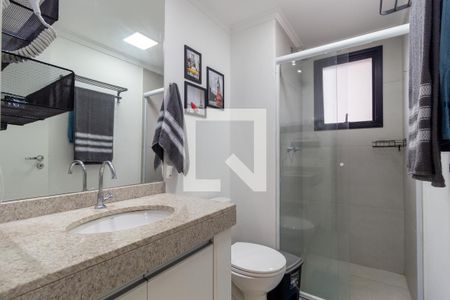 Banheiro de apartamento para alugar com 1 quarto, 40m² em Brás, São Paulo