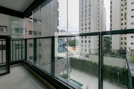 Varanda de kitnet/studio para alugar com 1 quarto, 31m² em Campo Belo, São Paulo