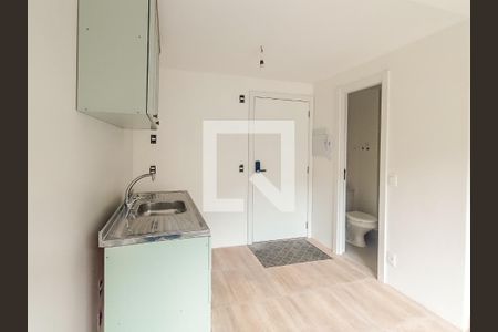 Cozinha de kitnet/studio para alugar com 1 quarto, 27m² em Cidade Baixa, Porto Alegre