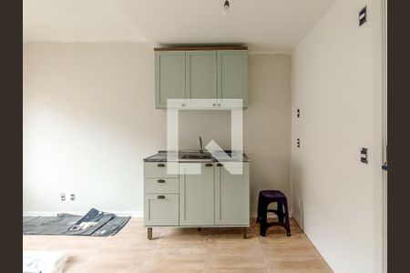 Cozinha de kitnet/studio para alugar com 1 quarto, 27m² em Cidade Baixa, Porto Alegre