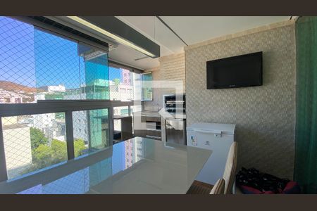 Varanda gourmet de apartamento à venda com 4 quartos, 156m² em Buritis, Belo Horizonte