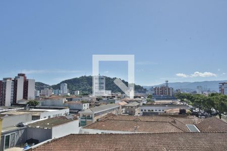 Vista da Varanda da Sala de Estar e Jantar de apartamento para alugar com 1 quarto, 49m² em Vila Matias, Santos