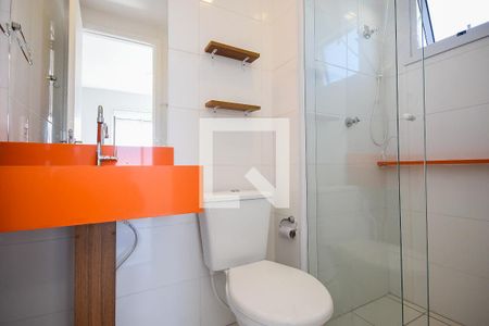 Banheiro suíte de apartamento à venda com 1 quarto, 24m² em Panamby, São Paulo