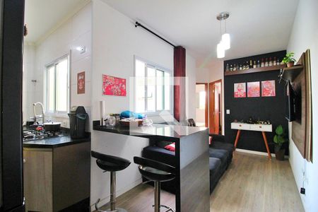 Sala de apartamento à venda com 2 quartos, 76m² em Parque Erasmo Assunção, Santo André