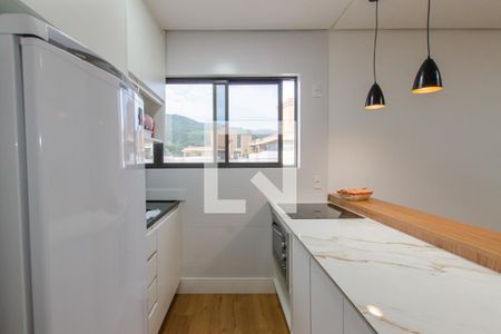 Cozinha de apartamento para alugar com 1 quarto, 40m² em Córrego Grande, Florianópolis