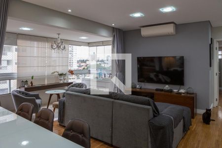 Sala e Varanda Gourmet de apartamento à venda com 3 quartos, 104m² em Vila Romana, São Paulo