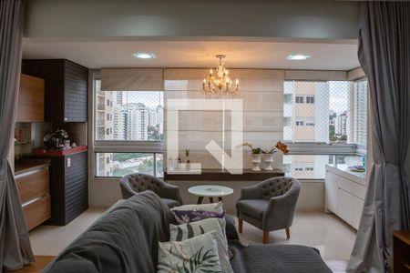 Sala e Varanda Gourmet de apartamento à venda com 3 quartos, 104m² em Vila Romana, São Paulo