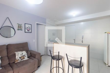 Sala e Cozinha de apartamento à venda com 1 quarto, 37m² em Ferreira, São Paulo