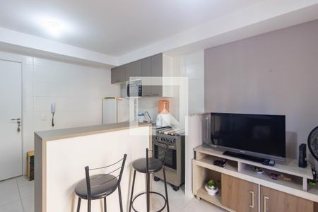 Sala e Cozinha de apartamento à venda com 1 quarto, 37m² em Ferreira, São Paulo