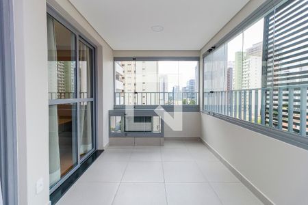 Sala - Varanda de apartamento para alugar com 1 quarto, 36m² em Jardim das Acacias, São Paulo