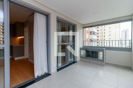 Sala - Varanda de apartamento para alugar com 1 quarto, 36m² em Jardim das Acacias, São Paulo