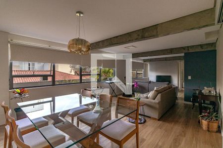 Sala de apartamento à venda com 3 quartos, 126m² em Indianópolis, São Paulo