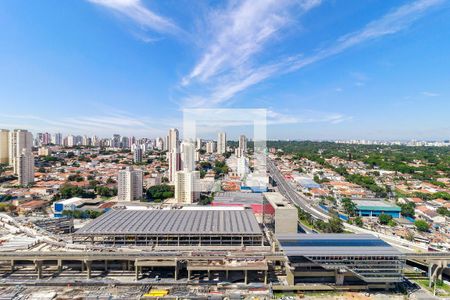 Sala - Vista de apartamento para alugar com 1 quarto, 43m² em Campo Belo, São Paulo