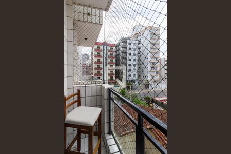Varanda de apartamento para alugar com 1 quarto, 45m² em Caiçara, Praia Grande