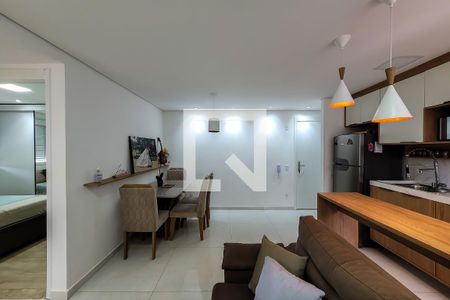 sala de estar/jantar de apartamento para alugar com 2 quartos, 45m² em Cambuci, São Paulo