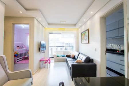 Sala de apartamento à venda com 2 quartos, 50m² em Jardim Jamaica, Santo André