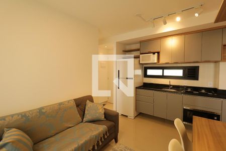 Sala e Cozinha de apartamento à venda com 2 quartos, 45m² em Vila Valparaíso, Santo André