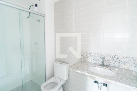 Banheiro da Suíte de apartamento para alugar com 1 quarto, 35m² em Vila Guarani, São Paulo