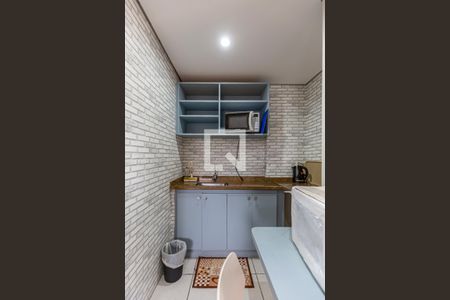 Sala e Cozinha de apartamento à venda com 1 quarto, 41m² em Centro, Santo André