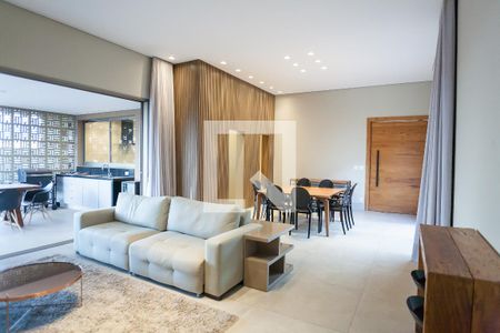 sala de casa de condomínio à venda com 4 quartos, 250m² em Alphaville, Nova Lima