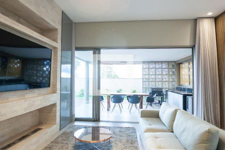 sala de casa de condomínio à venda com 4 quartos, 250m² em Alphaville, Nova Lima