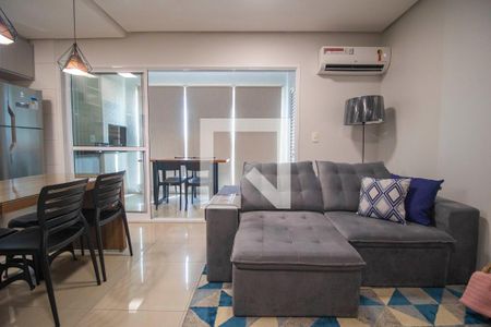 Sala de apartamento para alugar com 1 quarto, 49m² em Setor Marista, Goiânia