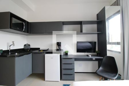 Suíte - Cozinha  de kitnet/studio para alugar com 1 quarto, 18m² em Perdizes, São Paulo