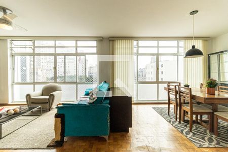 Sala de apartamento à venda com 3 quartos, 122m² em Santa Cecília, São Paulo