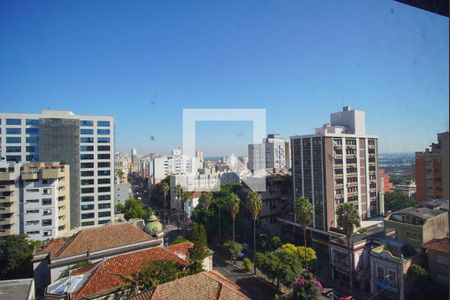 Sala_Vista  de apartamento à venda com 1 quarto, 57m² em Independência, Porto Alegre