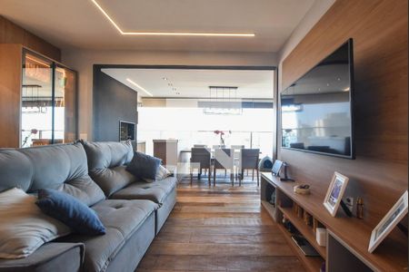 Sala de Estar  de apartamento à venda com 3 quartos, 110m² em Brooklin Novo, São Paulo