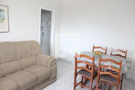 Sala de apartamento para alugar com 1 quarto, 50m² em Boa Vista, São Vicente