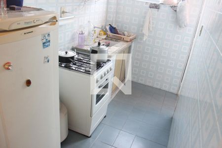 Cozinha de apartamento para alugar com 1 quarto, 50m² em Boa Vista, São Vicente