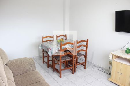 Sala de apartamento para alugar com 1 quarto, 50m² em Boa Vista, São Vicente