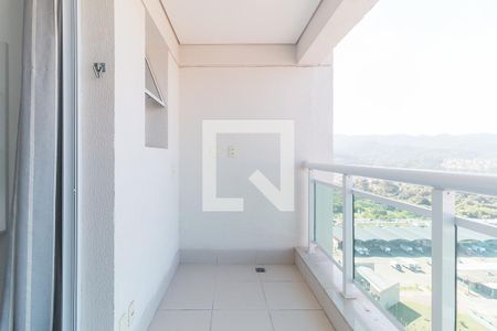 Varanda da Sala de apartamento para alugar com 1 quarto, 49m² em Vila Mogilar, Mogi das Cruzes