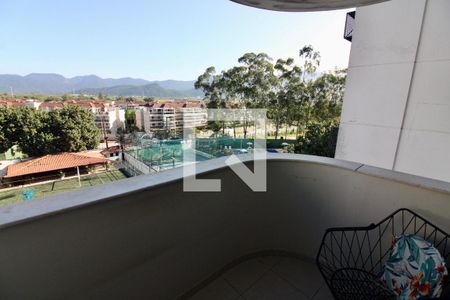 Varanda da Sala de apartamento à venda com 3 quartos, 78m² em Recreio dos Bandeirantes, Rio de Janeiro