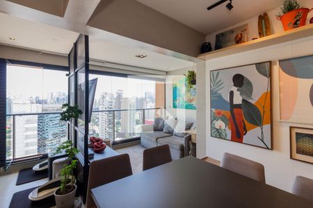 Sala de apartamento para alugar com 1 quarto, 52m² em Itaim Bibi, São Paulo