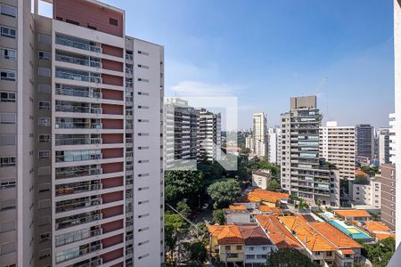 Sala/Cozinha - Vista de apartamento para alugar com 1 quarto, 30m² em Sumaré, São Paulo