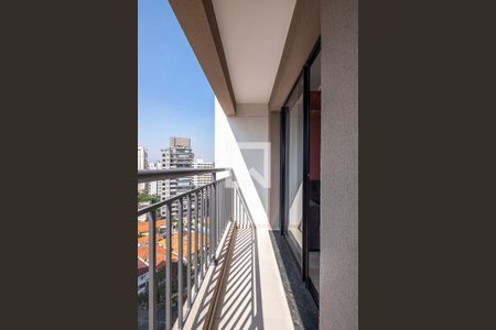 Sala/Cozinha - Varanda de apartamento para alugar com 1 quarto, 30m² em Sumaré, São Paulo